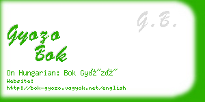 gyozo bok business card